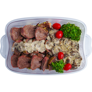 خوراک زبان با سس مخصوص (ظرف یک کیلویی)